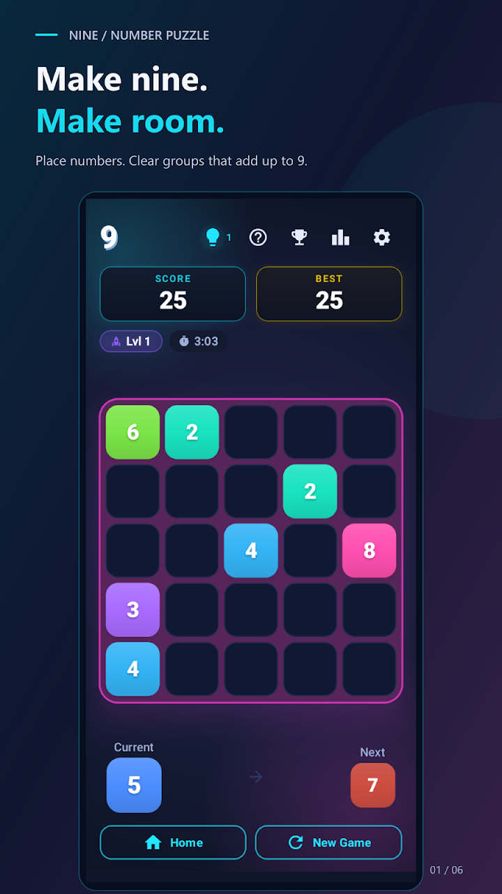 9: Sum Number Puzzle screenshot